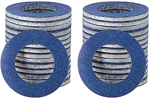 POVTIMS 30pcs 12mm Aluminum Oil Drain Plug Washer Oil Plug Gasket Crush Washer Premium Seal Replaces for OEM 90430-12031 Toyota/Lexus/Scion Oil Drain Plug Gaskets