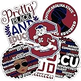 Desert Cactus South Carolina State University Sticker SCSU Bulldogs Sticker Vinyl Decals Laptop Water Bottle Car Scrapbook (T2 HBCU-C)