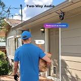 Codnida 5MP Outdoor WiFi Security Camera 2.4/5GHz PTZ 360° AI Tracking view 4