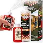 15x More, Ultra Visible Wind Checker Powder Scentless, Draft Indicator Hunting Dust. Compact 3" Breeze Direction Detector, Smoke Puffer Bottle, and Bulk Refill. Made of Magnesium Stearate