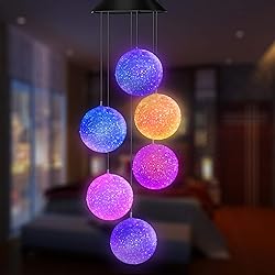 Topspeeder Color Changing Solar Power Wind Chime