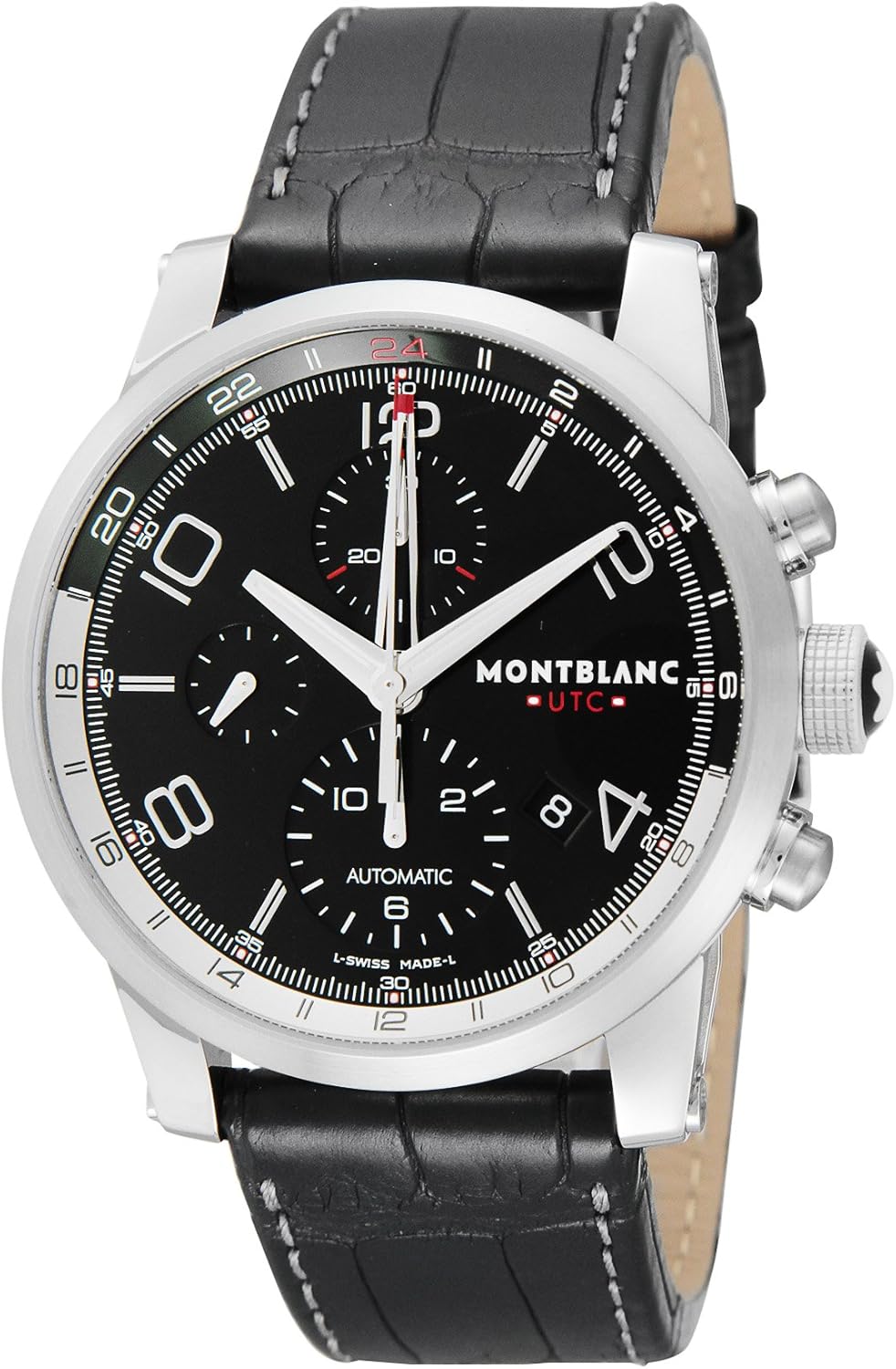 Montblanc Reloj de hombre automático 43mm correa de cuero de cocodrilo