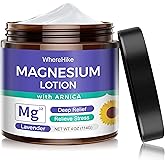 STILIP Magnesium Lotion with Arnica - Magnesium Cream for Sleep & Pain, Muscle Relaxation, Deeply Soothing Formula for Daily Hydration - Lavender