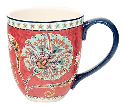 Duo Jumbo Mug Xxl Folkloristic Decoration 810 Ml Ceramic Drinking