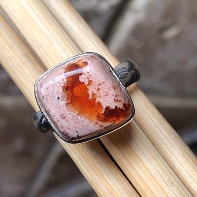 Bague En Argent 925 Avec Opale De Feu Véritable - Neuve Sans Emballage