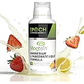 Magtein® Magnesium L-Threonate Liquid – 2000mg for Brain Health, Mood & Sleep – Fast-Absorbing Liquid, No Pills or Droppers – Strawberry Lemon Flavor – 30 Servings – Epoch Nutrition