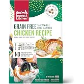 The Honest Kitchen Grain Free Chicken Whole Food Clusters Dry Cat Food, Human Grade Recipe with Cage Free Chicken &amp; Probiotics, Digestive &amp; Skin Coat Support for Kittens &amp; Adult Cats, 4 lb Bag