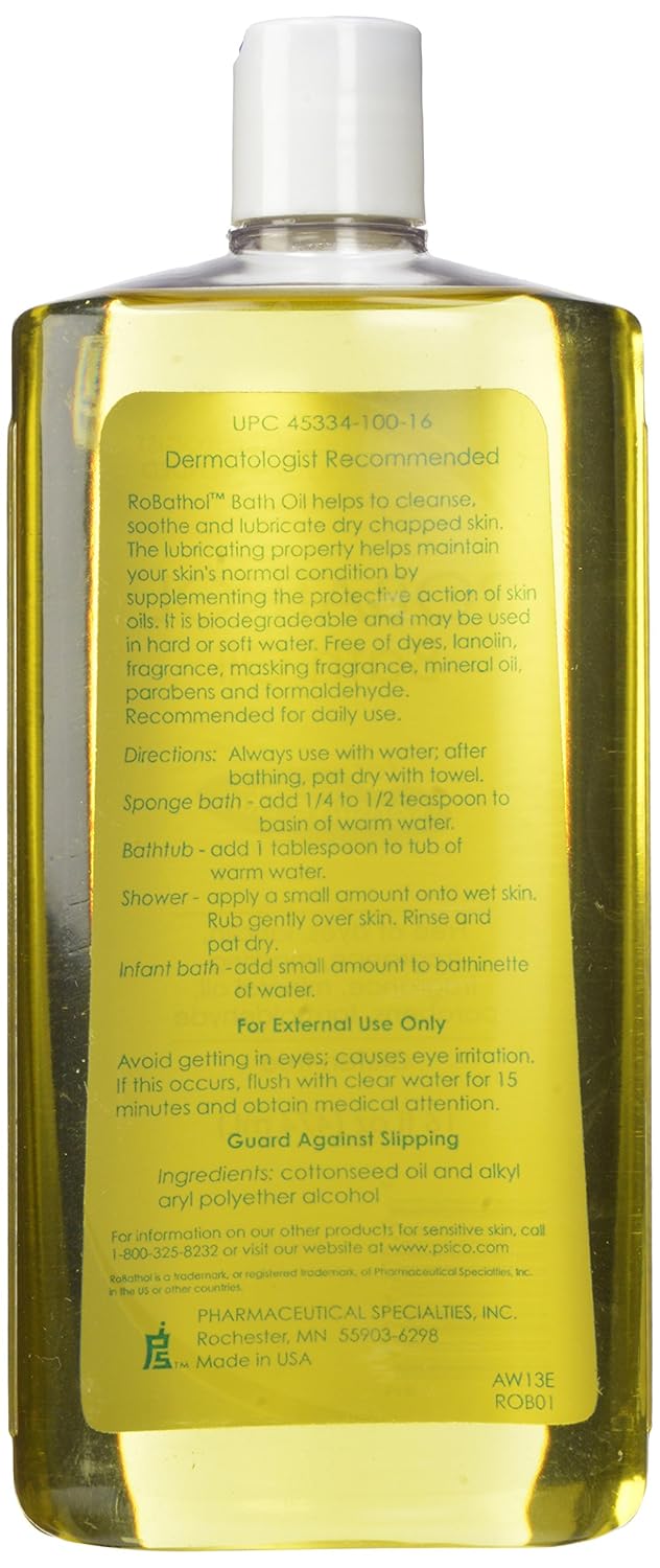 RoBathol Bath Oil | Fragrance, Gluten and Sulfate Free | For Sensitive Skin | 16 Fl Oz : Beauty