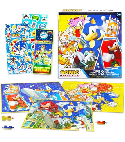 Amazon.com: Sonic the Hedgehog Puzzle for Kids, Boys, Girls Set