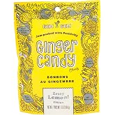 Gem Gem Ginger Candy Chewy Ginger Chews (Lemon, 6.5 oz, 1 Pack)