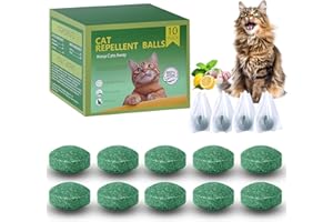 LHNVXF 10 Pack Cat Deterrent Outdoor, Natural Peppermint Oil Cat Deterrent Outdoor Indoor, Peppermint Oil Formula to Help Discourage Cats from Gardens, Furniture & Lawns