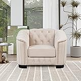 Merax Velvet Upholstered Accent Sofa, Modern Single