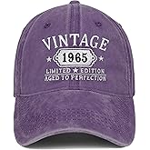 Happy 60th Birthday Gifts for Women Man Vintage 1965 Baseball Cap Funny Gifts Ideas