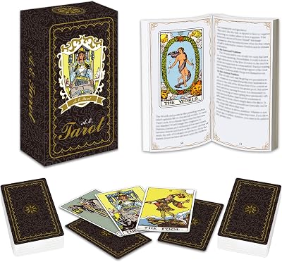 IXIGER Tarot Cards Deck with Guidebook 78 Cards Standard Size 4.72 x 2.75