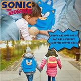 Sonic The Hedgehog 3D Plush Backpack Official Sega Kids Bag School Travel view 4