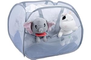 MOOMASS Popup Laundry Basket，collapsible Mesh Laundry Hamper，Folding Pop-Up Laundry Basket .Applicable for College dorm roomLaundry Room or Travel Etc.(Gray)…………