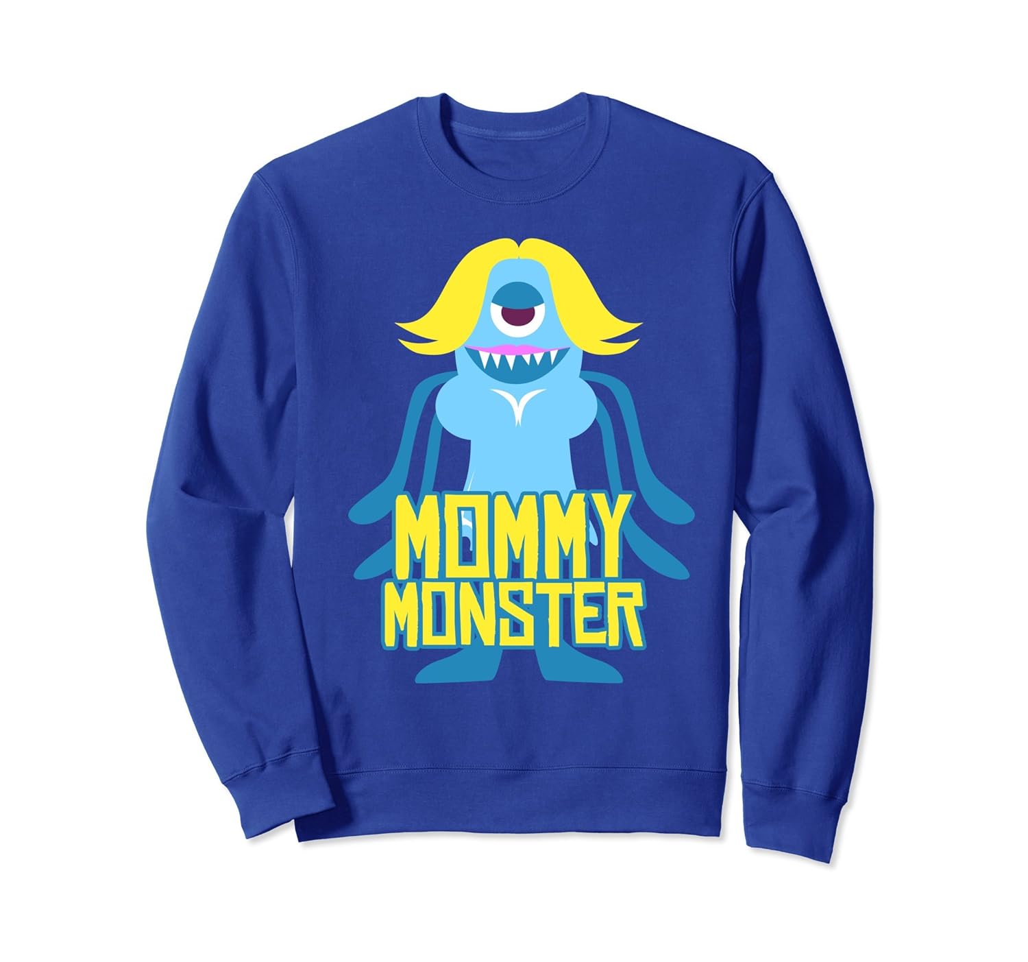 Mom Halloween Costume Mommy Monster Sweatshirt Women Funny-Rose