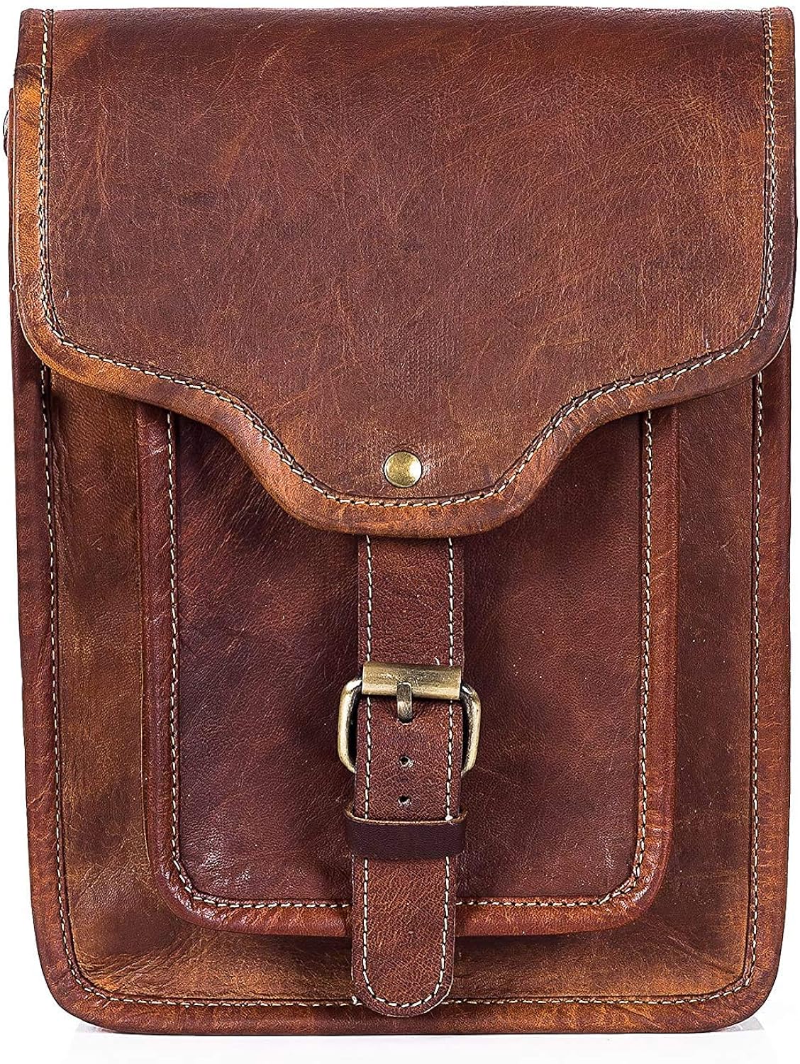 Buy Leather Arts Unisex Leather CrossBody Sling Bag/Shoulder Bag/Side