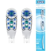 Oral-B Deep Clean Battery Powered Toothbrush Replacement Brush Heads Refill, Soft, 2 Count