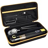 GWCASE Case for Fanttik Slim V8 Apex/for Fanttik V8 Mate Portable Mini Cordless Car Vacuum. Organizer with Removable Divider (Black)