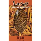 Larvets BBQ Flavored Edible Worms &ndash; Crunchy Roasted Insect Snack &ndash; High Protein, Sustainable and Nutritious Novelty Food Gift &ndash; Fun Bug Snack for Kids and Adults &ndash; Unique Tasty Edible Insect Treat