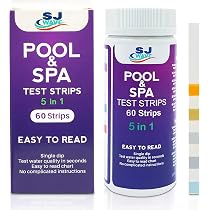 Pool & Spa Hot Tub Test Strips - 5 in 1 Detects PH, Free Chlorine ...