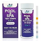 Pool & Spa Hot Tub Test Strips - 5 in 1 Detects