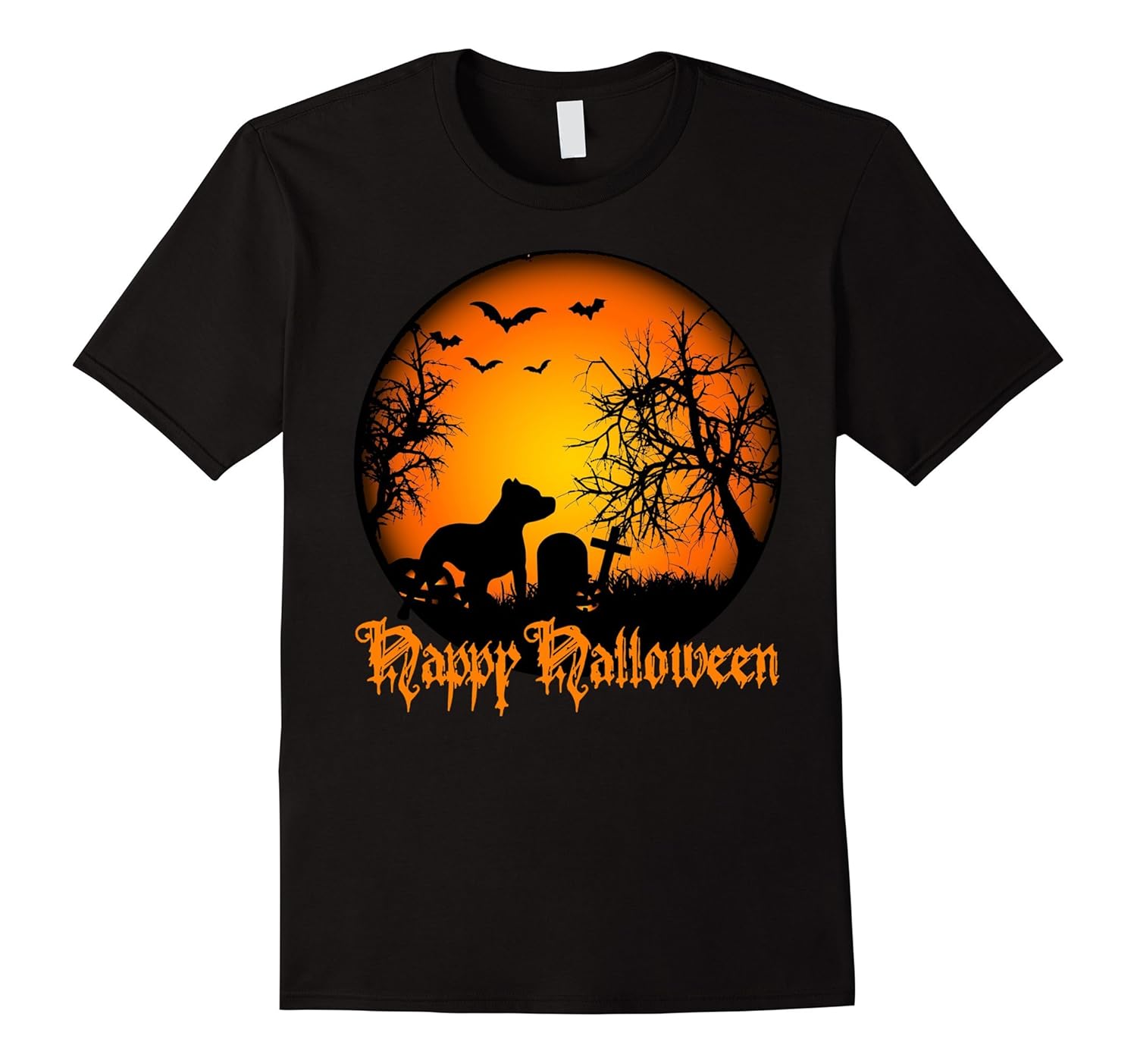 Pit Bull Dog Halloween Costume T-Shirt-ANZ