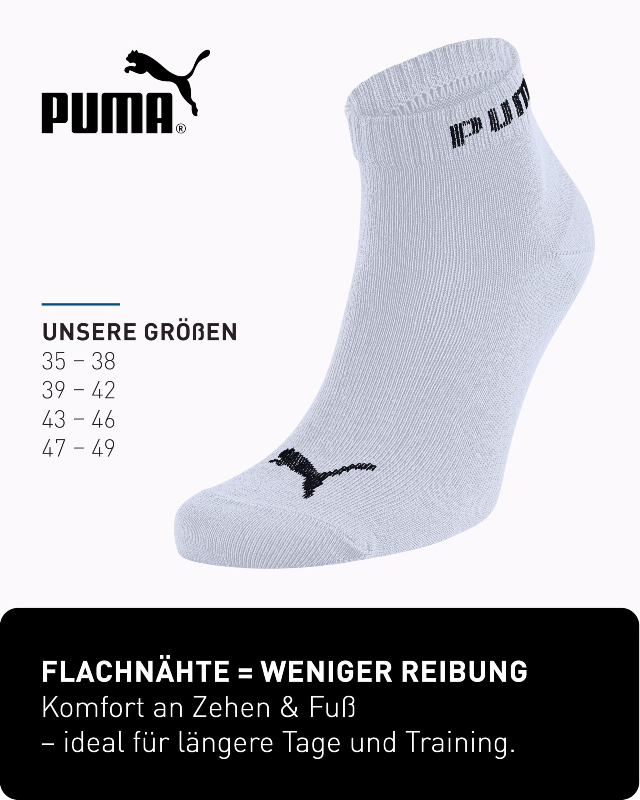 PUMA Quartersocken 18 Paar Pack Statement Edition - Damen und Herren - Black Green Pack - Gr. 39-42 5