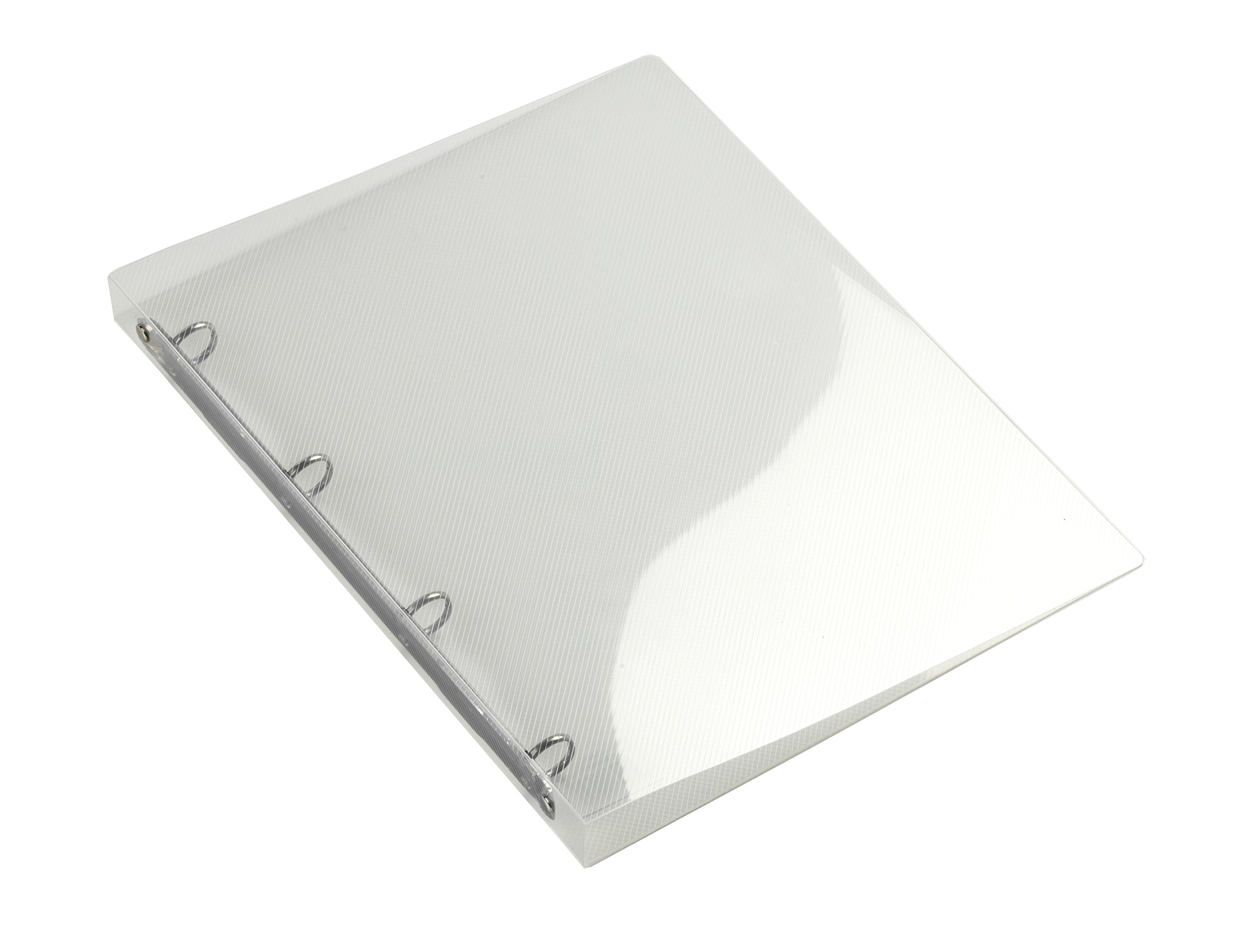 Europel A4 Size Transparent 16 mm 4 Ring Binder — Refillable Paper Folder for School, Meetings, Office, Travel & Home — Waterproof, Travel Friendly & Eco-Friendly Document Organizer — White