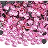 1600PCS Hotfix Rhinestones Bulk, Dark Pink Rhinestones for Crafts Clothes,Hotfix Crystals DIY Decoration, SS20, 4.6-4.8mm