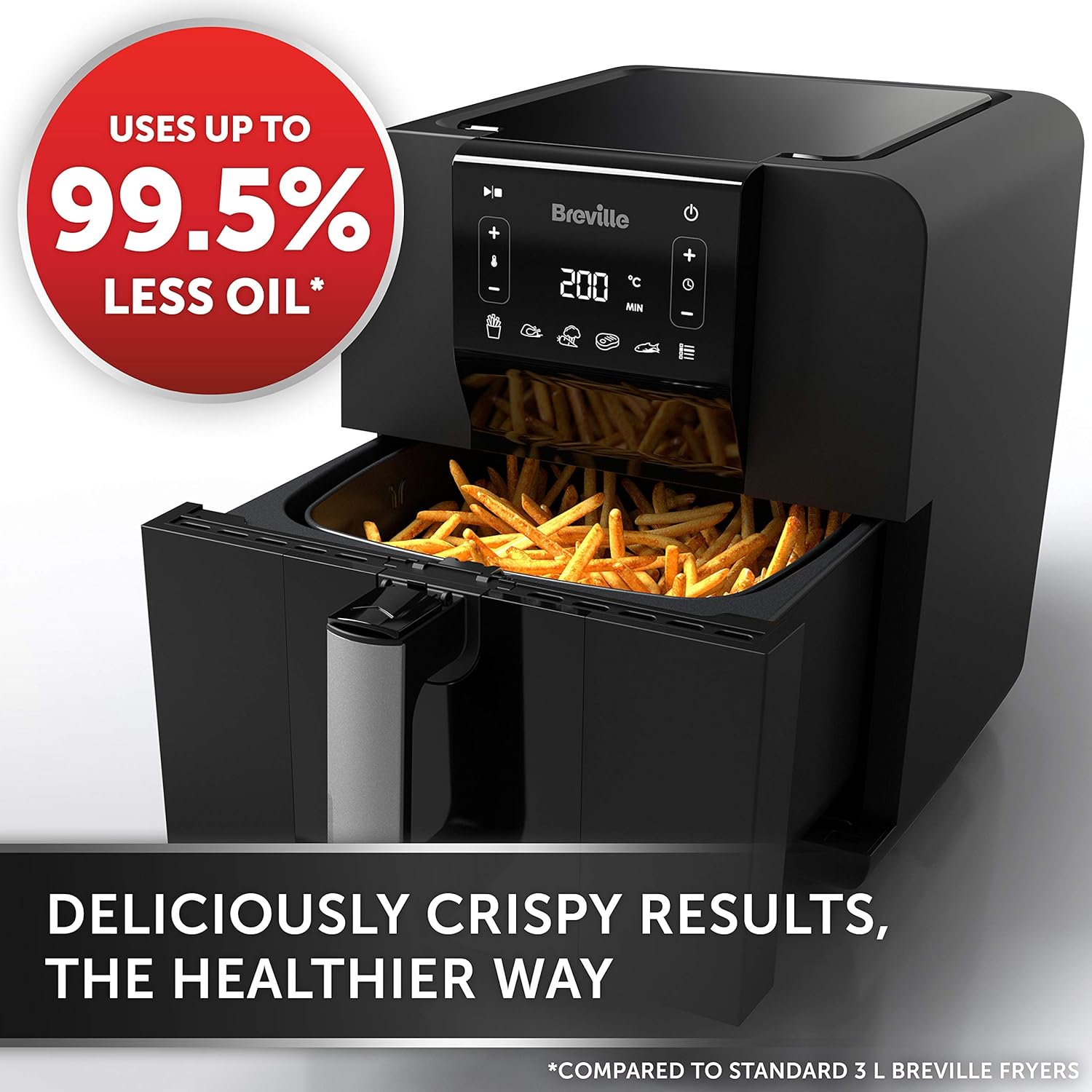 Breville Halo Air Fryer, Black, 5.5 L - Image 3