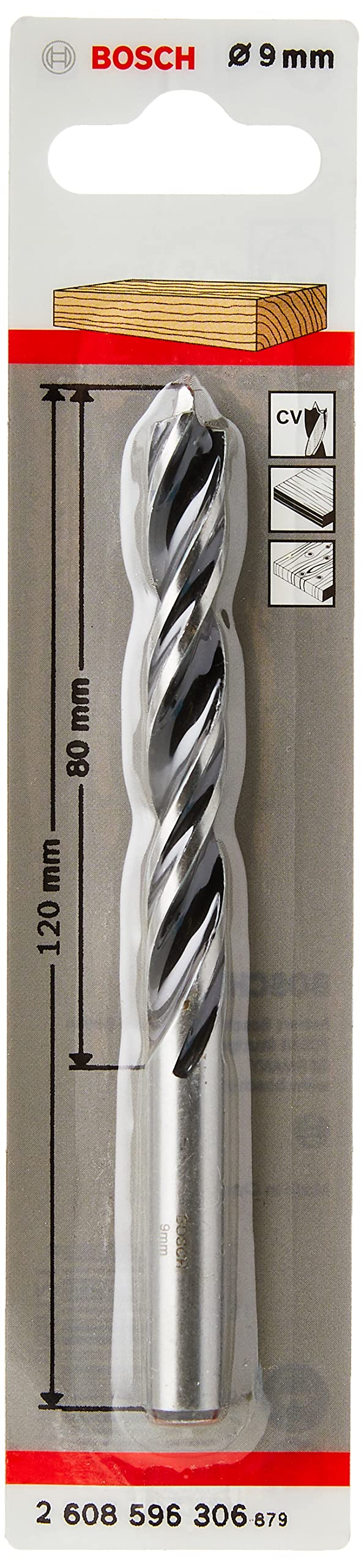 Bosch Professional Brad Point Drill Bit (for wood, Ø 9 mm, accessories rotary drills)