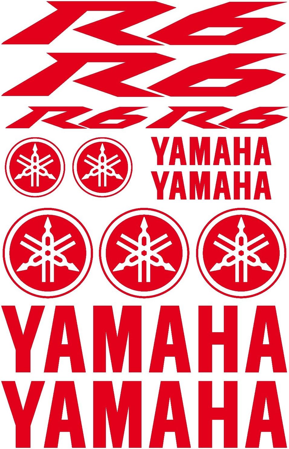 Yamaha R6 Self-Adhesive Stickers - Ref:-MOTO-155