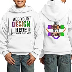 TEEAMORE Custom Youth Hoodies Add Your Personalized