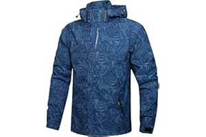 Hikevitang Boys Girls Lightweight Raincoat Waterproof Hooded Rain Jacket Windbreaker kids jacket