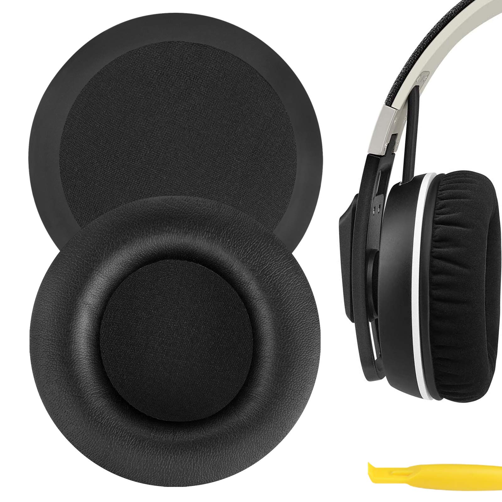 Geekria Replacement Ear Pads Compatible with Sennheiser Urbanite XL Over-Ear Headphones Ear Cushions, Repair Parts (Black)
