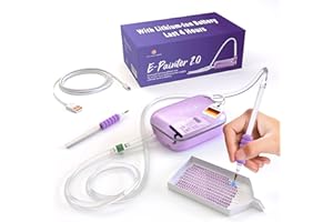 Picmondoo - E-Painter for Diamond Painting - Wireless Diamond Painting Pen with Vacuum Pump with Accessories for Setting AB Stones Without Wax - Diamond Painting Pen (E-Painter (Purple))