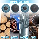 SI FANG 2in 40/60/80/120 Grit Flap Disc Set Quick Change 1/4in Shank Pad Holder view 6