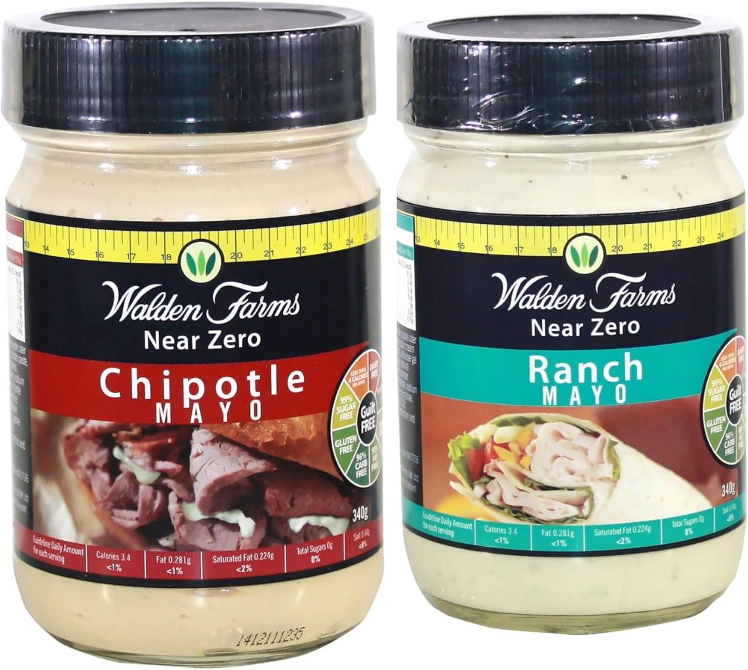 Walden Farms Almost Zero Calorie Mayonnaise (Ranch and Chipotle Mayo