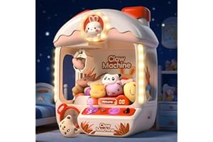 cossy Claw Machine for Kids,Large Rabbit Toy Claw Machine,Mini Arcade Claw Machines with Sound Lights,360° Crystal Joystick,Fidget Toys and Surprise Eggs,Birthday Gifts for Girls Boys