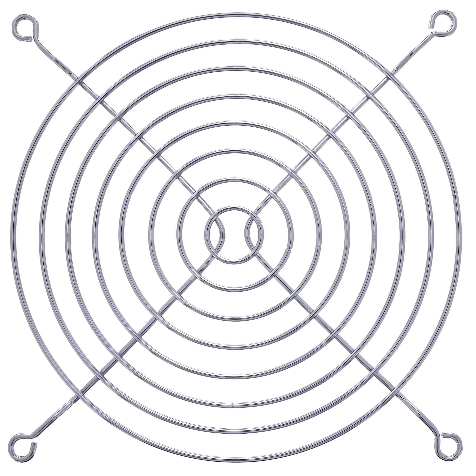 InLine® Fan guard metal, chromium-plated, 140x140mm