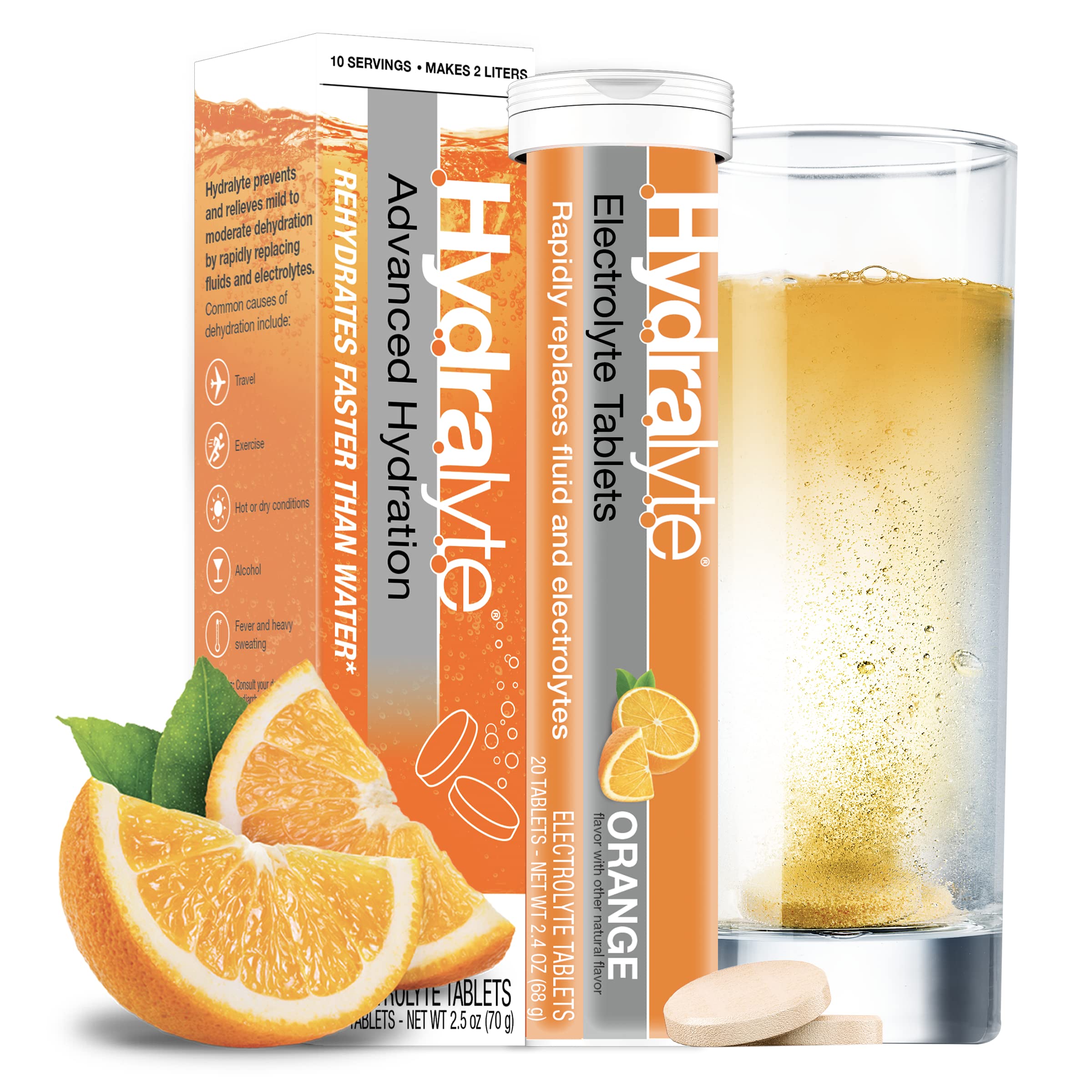 Mua Hydralyte Electrolyte Tablets | Orange Electrolytes | Perfect for ...