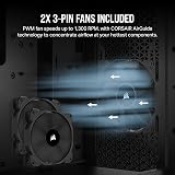 Corsair 3000D Airflow Mid-Tower Desktop Computer Case 2x SP120 Fans Four-Slot view 4