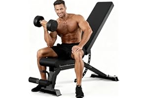 LINBOLUSA Adjustable Weight Bench with 12x4x4 Positions, 1200LB Heavy Duty Workout Bench for Home Gym, Commercial Incline-Flat-Decline Bench Press for Full Body Fitness, Fully Upright Backrest with 4 Suitable Leg Rest Gears