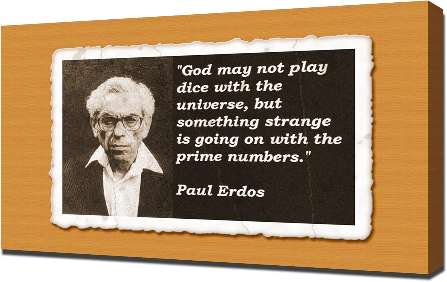 Amazon.com: Paul Erdos Quotes 2 - Canvas Art Print: Posters & Prints