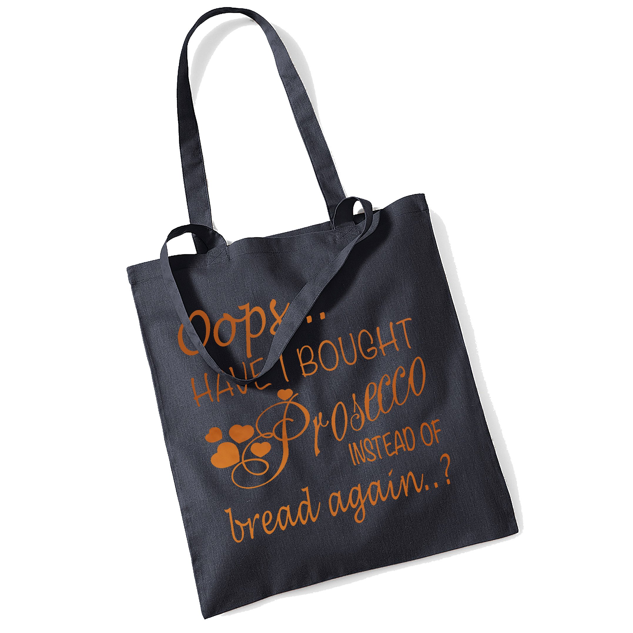 Westfield Mill Oops Prosecco Tote Bag (Black + Copper)