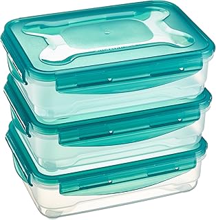 AmazonBasics - Frischhaltedosen-Set, luftdicht, 3-teiliges Set (3 x 1,2 l)