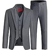 Marvelous World Boys' Formal Slim Fit Suit Set, Adjustable Waist