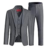 Marvelous World Boys Grey Slim Fit Suits Set Formal